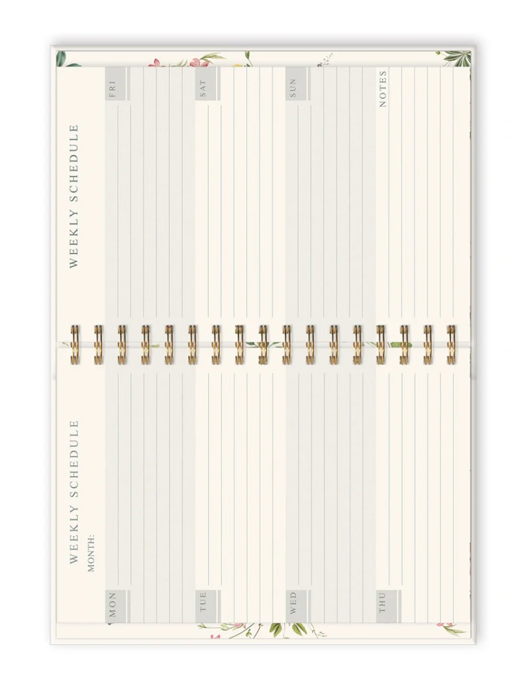Punch Studio Ephemeral Garden Birds Undated Planner